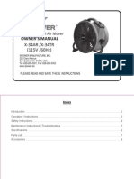 Owner'S Manual: X-34AR /X-34TR (115V /60Hz)