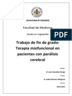 Trabajo de Fin de Grado: Terapia Miofuncional en Pacientes Con Parálisis Cerebral