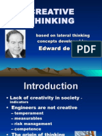 Creative Thinking: Edward de Bono