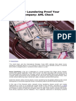 Money Laundering Proof Your Company: AML Check