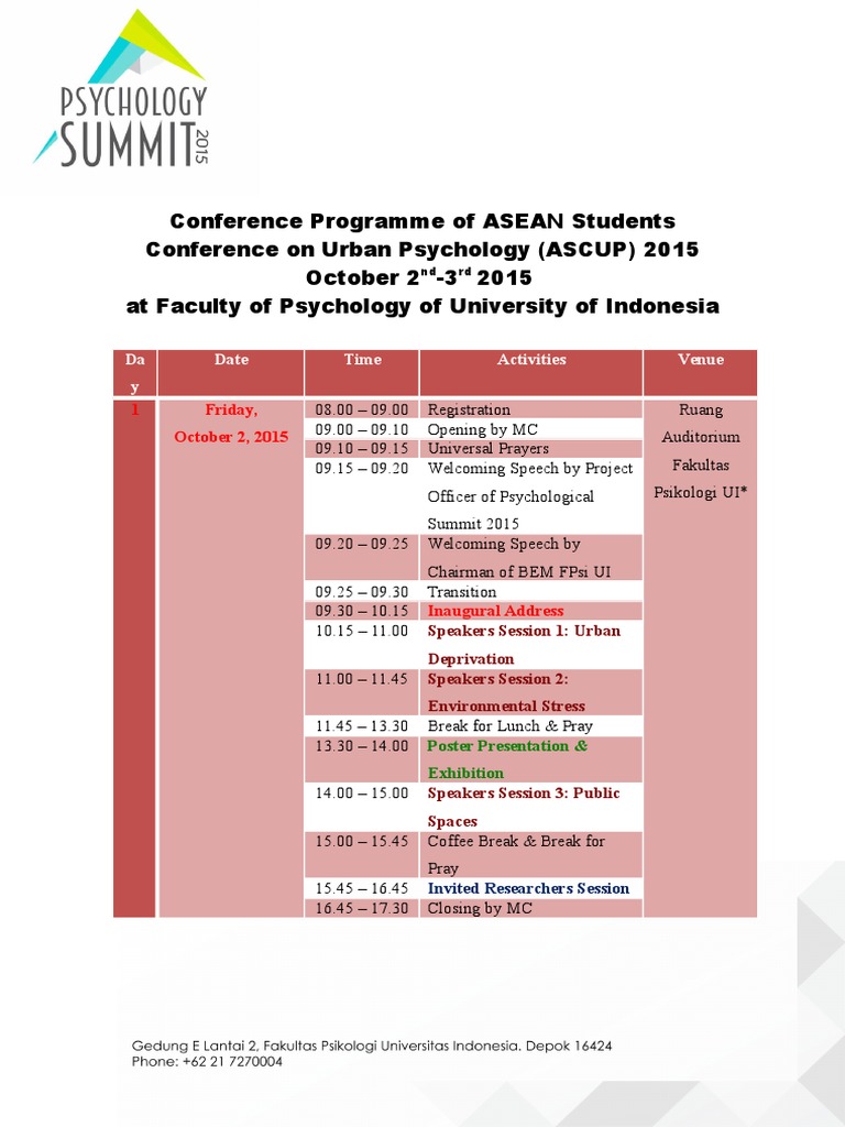 Conference Programme | PDF