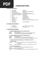 Curriculum Vitae Vampiro