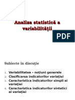 Analiz Variatiei 2015