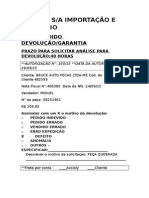 250-15 Autorização Devolução Bruce Auto Pecas Ltda-me 29-09-15