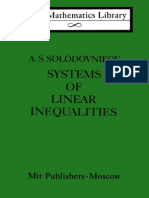 Systems of Linear Inequalities - Solodovnikov
