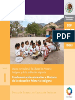 Fundamentacion Normativa e Historica de La Educacion Primaria Indigena
