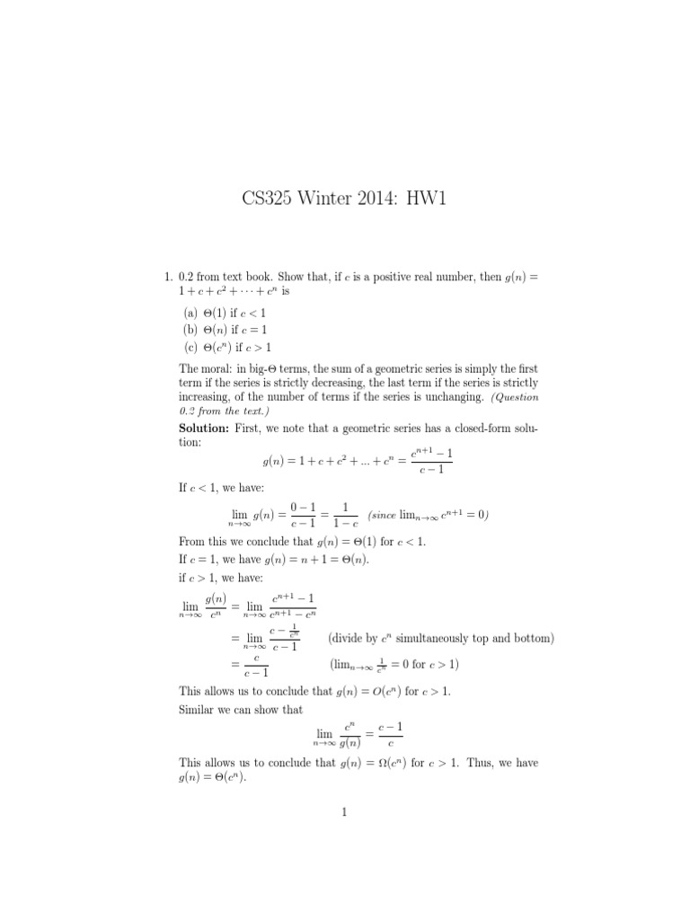 A1 Solution Algorithms Theoretical Computer Science