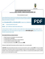 Disposiciones Generales para Entrega de Documentos