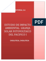 Estudio de Impacto Ambiental Granja Solar Fotovoltaica