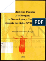 La medicina popular y la brujería en Nuevo Leon y Coahuila