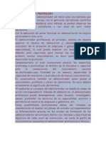 La Administracion Como Profesion