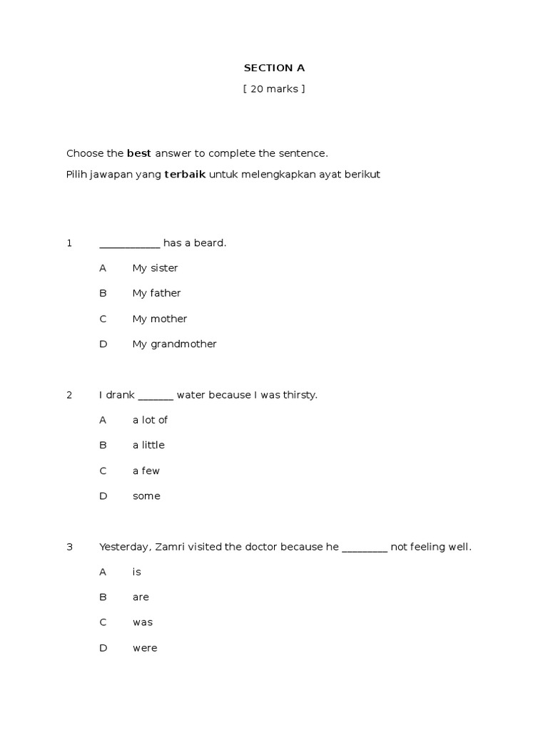 Bi Paper 1 New Format 2016  Languages