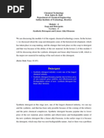 Download Synthetic Detergent and Linear Alkyl Benzene  by ramu_uppada SN286159568 doc pdf