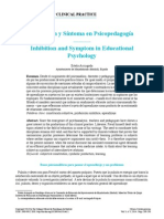 Inhibición y Síntoma en Psicopedagogía