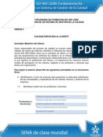 Actividad de Aprendizaje Unidad 4 Calidad Enfocada Al Cliente 