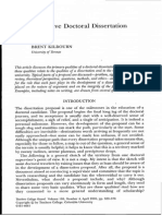 The Qualitative Doctoral Dissertation Proposal