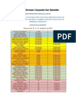 Estudiantes destacados 15-19 marzo