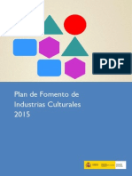 Plan de Fomento de Industrias Culturales Europa PDF