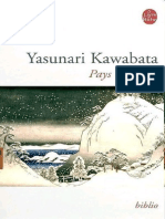 Yasunari Kawabata Pays de Neige