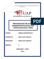 Impugnacion de Actos Administrativos en Vias Judiciales Monografia