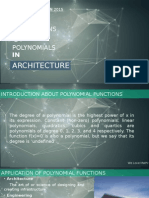 Applicatn of Polynomial Functions in Real Life (Architecture and Engineering)