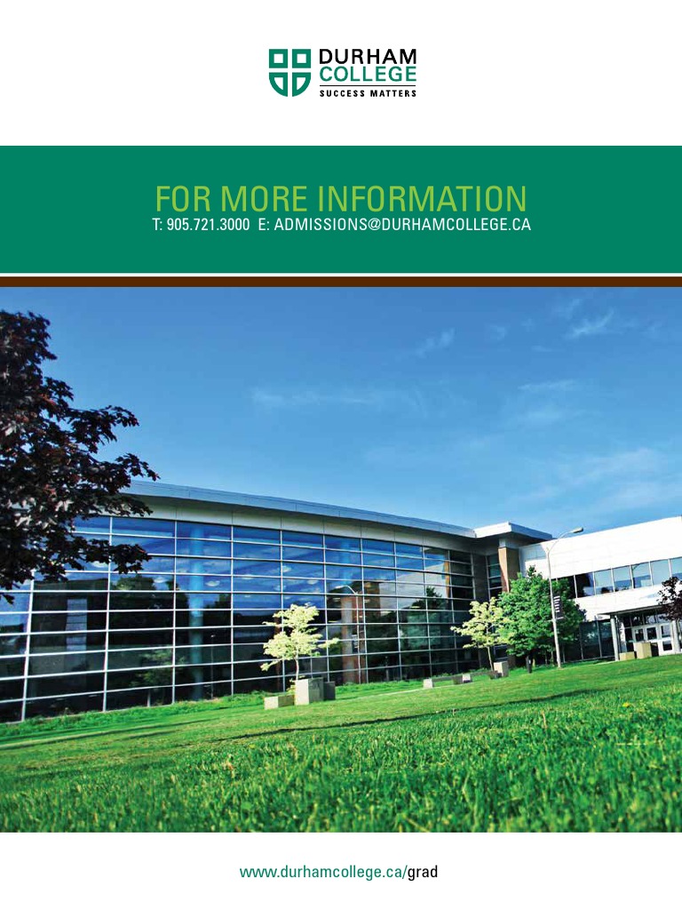 Durham College - Graduate - Program - Guide | PDF | Professional ...