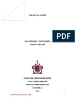 Tablas y Relaciones PDF