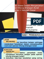 Kesulitan Belajar Operasi Hitung Bil. Bulat Kelas V SD