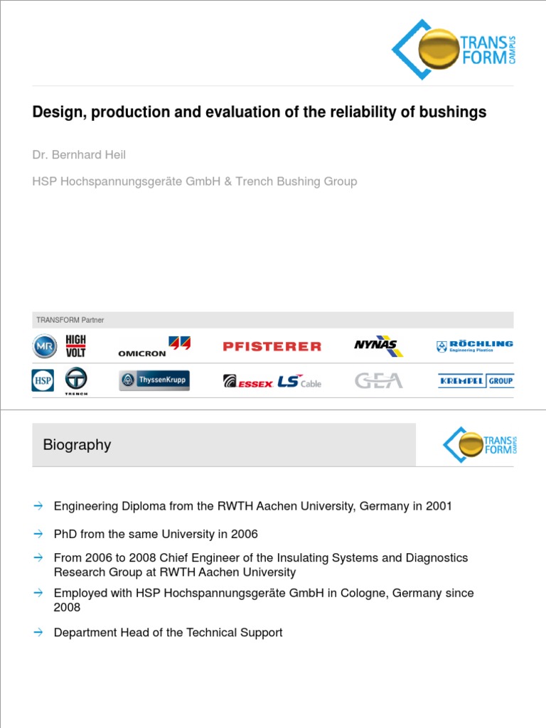 11 HSP Bushings PDF Materials Electricity