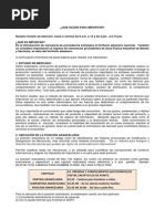 Pasos a Seguir Para Importar
