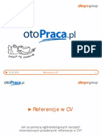 otoPraca - Referencje w CV