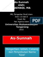 Materi PSI PAI 1 As-Sunnah