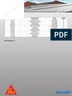 Concrete Deck Inverted Ballasted New Build - Detail Schedule 2013