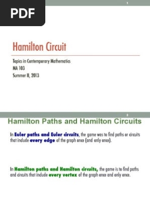 Hamiltonian Circuits