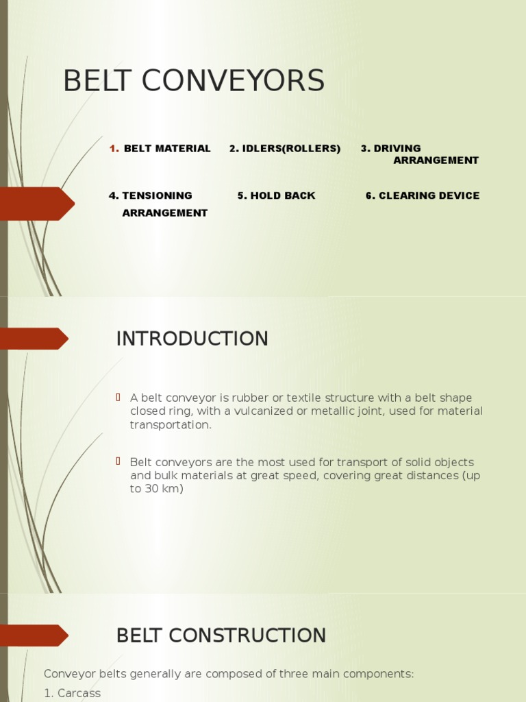 Understanding Belt Conveyor Systems A Comprehensive Guide to Key