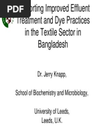 Supporting Improved Effluent Treatment and Dye Practices in The Textile Sector in Bangladesh