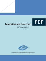 Generation and Reservoirs Statistics: 26 August 2015