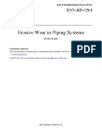 Erosive Wear in Piping Systems: DNV-RP-O501