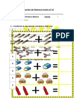 Evaluación de Números Hasta El 10