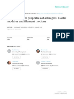 Mechanical Properties of Actin Gels - Elastic Modulus and Filament Motions