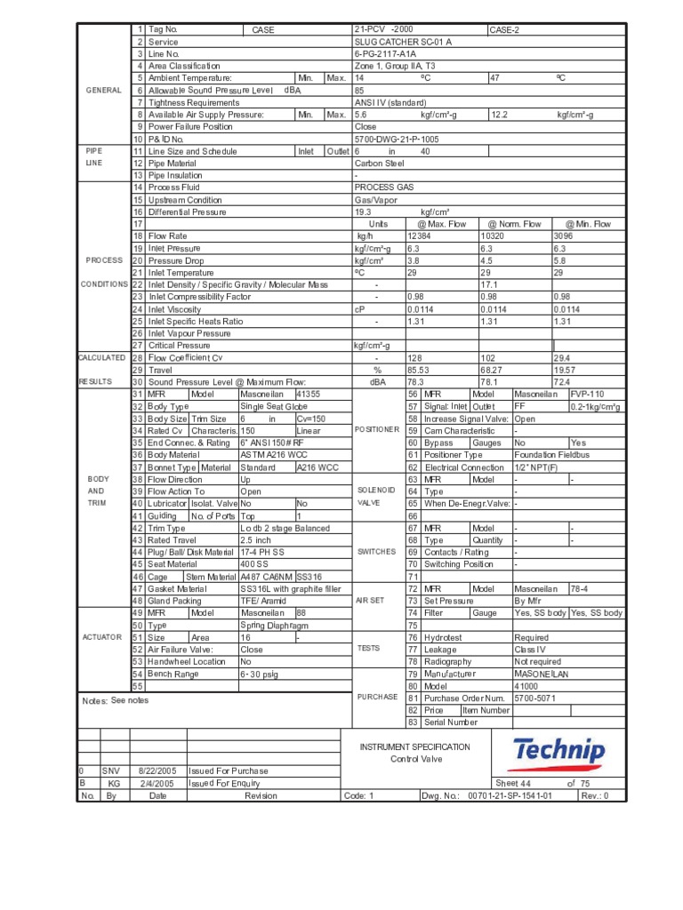Technip PCV | PDF