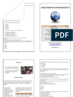 Crecimiento Demografico Septiembre 2013