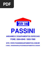 Especificações Técnicas de Andaimes