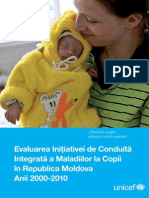 Evaluarea Initiativei de Conduita Integrata a Maladiilor La Copii in RM