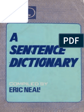 A Sentence Dictionary Spelling Dictionary