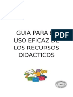 Guia Para El Uso Eficaz de Los Recursos Didacticos