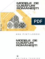 Modele de Cusaturi Romanesti Ana Pintilie Ed Tehnica 1977 PRINTATA PDF