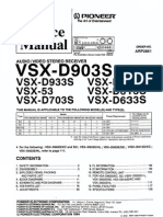 Pioneer vsx-53 d603s d613s d633s d703s d903s d933s SM