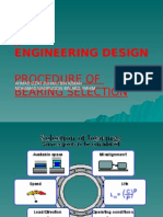 JJ513 Engineering Design: Procedure of Bearing Selection