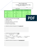 2. Ficha de Trabalho - Verb to Be (5)